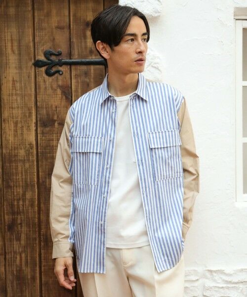 MEN'S BIGI / メンズビギ シャツ・ブラウス | 切り替えCPOシャツ | 詳細10