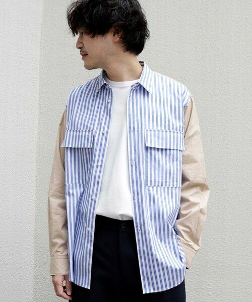MEN'S BIGI / メンズビギ シャツ・ブラウス | 切り替えCPOシャツ | 詳細16
