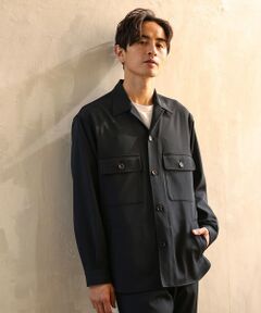 MEN'S BIGI / メンズビギ シャツ・ブラウス | 【リンクルフリー】CPOシャツジャケット「セットアップ可能」形態安定/ウォッシャブル