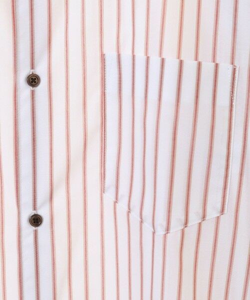 MEN'S BIGI / メンズビギ シャツ・ブラウス | ７分袖ストライプバンドカラーシャツ | 詳細3