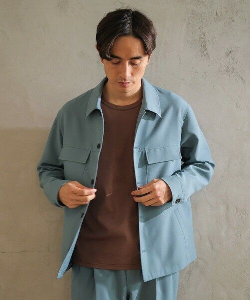 MEN'S BIGI / メンズビギ ブルゾン | ポリトロCPOブルゾン[セットアップ可能]（グリーン）