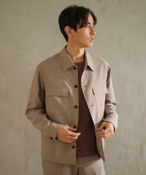 MEN'S BIGI / メンズビギ ブルゾン | ポリトロCPOブルゾン[セットアップ可能]（グレー系）