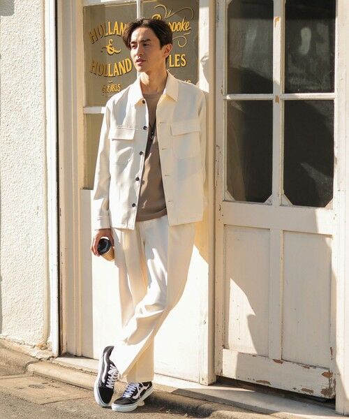 MEN'S BIGI / メンズビギ その他パンツ | ポリトロ2タックスラックス[セットアップ可能] | 詳細2