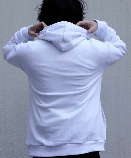 MEN'S BIGI / メンズビギ スウェット | デニム刺繍プリント裏起毛フーディー | 詳細2