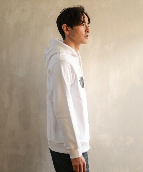 MEN'S BIGI / メンズビギ スウェット | プレートプリントパーカー | 詳細2