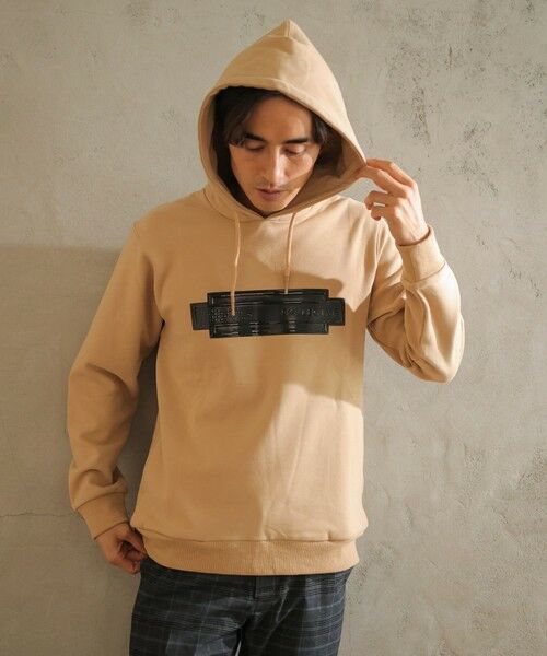 MEN'S BIGI / メンズビギ スウェット | プレートプリントパーカー | 詳細4