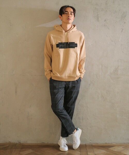 MEN'S BIGI / メンズビギ スウェット | プレートプリントパーカー | 詳細6