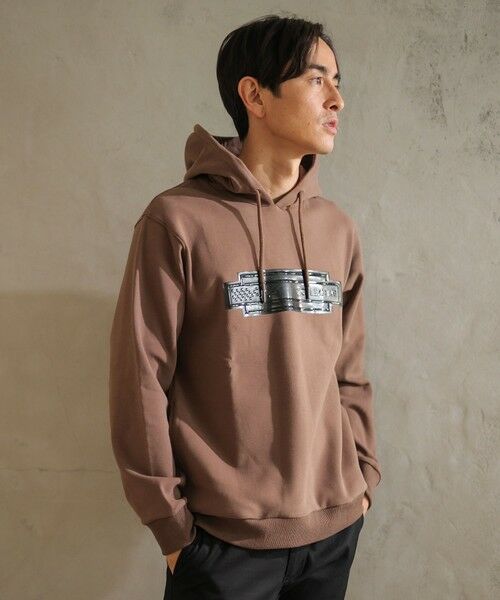 MEN'S BIGI / メンズビギ スウェット | プレートプリントパーカー | 詳細10