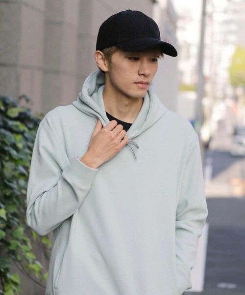 MEN'S BIGI / メンズビギ スウェット | 裏起毛プルオーバーフーディー（グリーン）