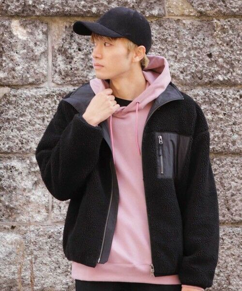 MEN'S BIGI / メンズビギ スウェット | 裏起毛プルオーバーフーディー（パープル）