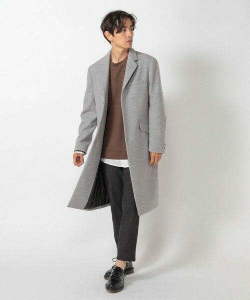 MEN'S BIGI / メンズビギ その他アウター | 中空糸メルトンチェスターコート | 詳細8
