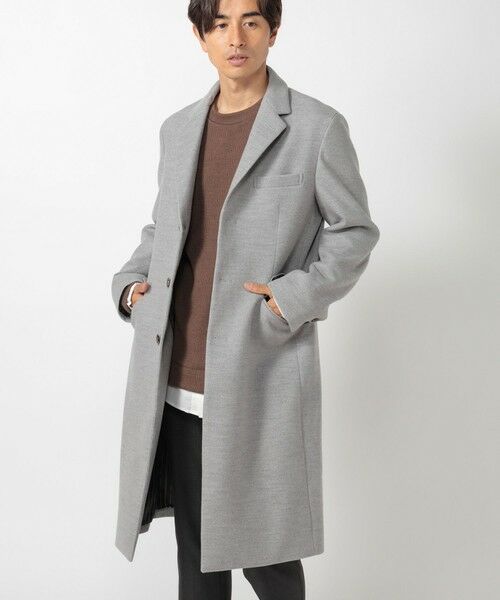 MEN'S BIGI / メンズビギ その他アウター | 中空糸メルトンチェスターコート | 詳細9