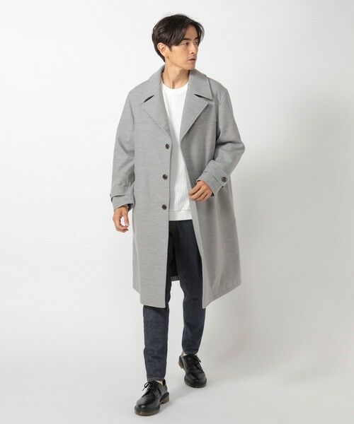 MEN'S BIGI / メンズビギ その他アウター | 中空糸メルトンオーバーコート | 詳細8