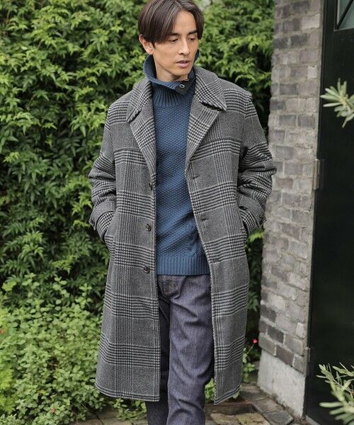 MEN'S BIGI / メンズビギ その他アウター | 中空糸メルトンオーバーコート（ブラック系）