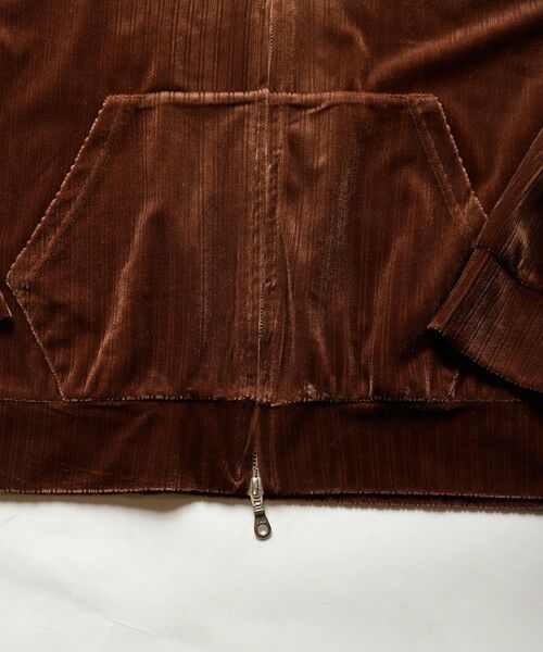 MEN'S BIGI / メンズビギ スウェット | ベロアストライプパーカー | 詳細14