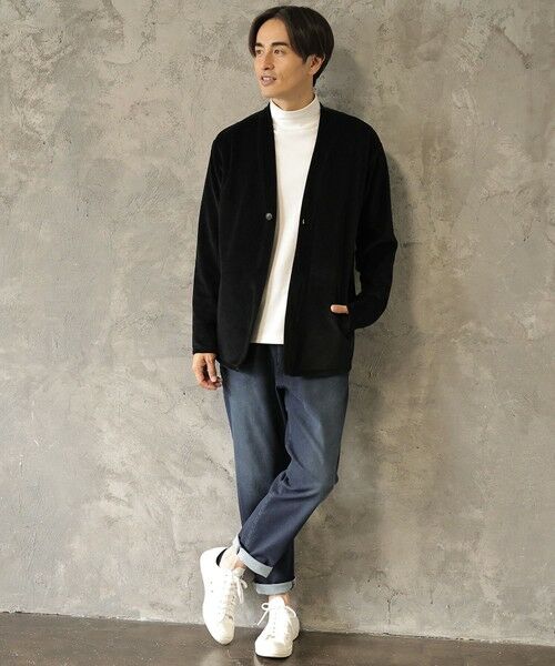 MEN'S BIGI / メンズビギ Tシャツ | リップルベロアカットソー | 詳細1