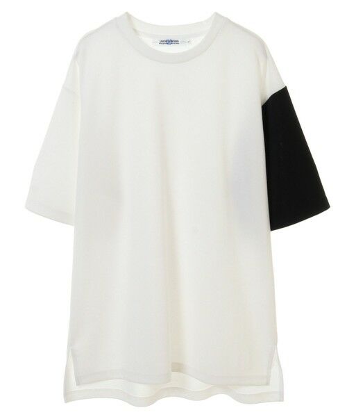 MEN'S BIGI / メンズビギ Tシャツ | ポンチ切り替えアシンメトリーTシャツ | 詳細3