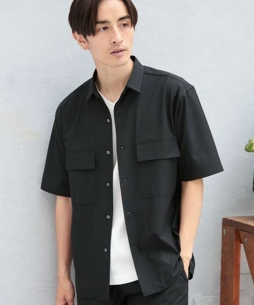 MEN'S BIGI / メンズビギ シャツ・ブラウス | 【セットアップ対応】【AIR LIGHT -Active version-】半袖CPOレギュラーカラーシャツ | 詳細3