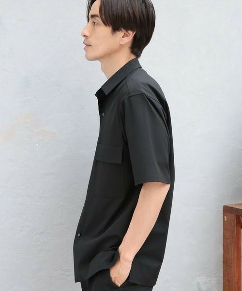 MEN'S BIGI / メンズビギ シャツ・ブラウス | 【セットアップ対応】【AIR LIGHT -Active version-】半袖CPOレギュラーカラーシャツ | 詳細4