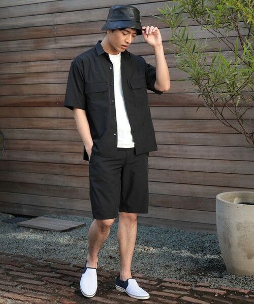 MEN'S BIGI / メンズビギ シャツ・ブラウス | 【セットアップ対応】【AIR LIGHT -Active version-】半袖CPOレギュラーカラーシャツ | 詳細1