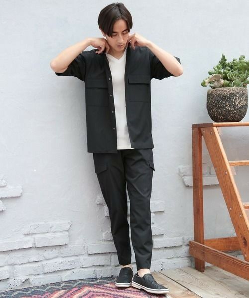 MEN'S BIGI / メンズビギ シャツ・ブラウス | 【セットアップ対応】【AIR LIGHT -Active version-】半袖CPOレギュラーカラーシャツ | 詳細2