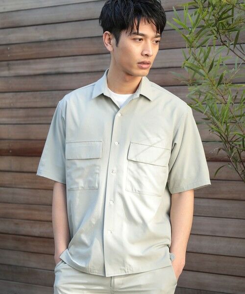 MEN'S BIGI / メンズビギ シャツ・ブラウス | 【セットアップ対応】【AIR LIGHT -Active version-】半袖CPOレギュラーカラーシャツ | 詳細8