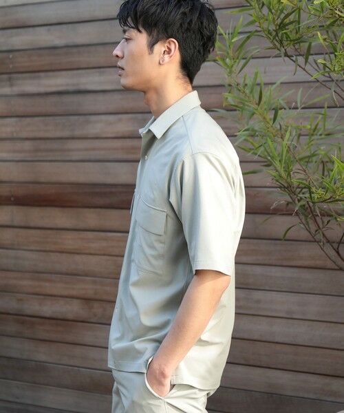 MEN'S BIGI / メンズビギ シャツ・ブラウス | 【セットアップ対応】【AIR LIGHT -Active version-】半袖CPOレギュラーカラーシャツ | 詳細9