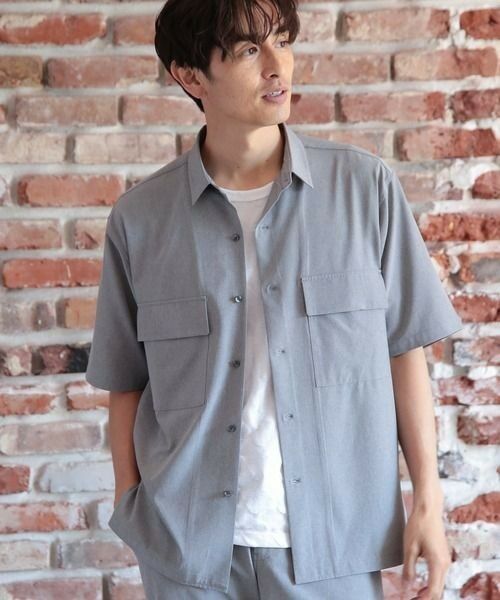 MEN'S BIGI / メンズビギ シャツ・ブラウス | 【セットアップ対応】【AIR LIGHT -Active version-】半袖CPOレギュラーカラーシャツ | 詳細17