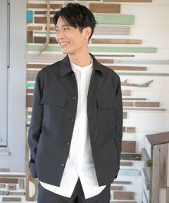 MEN'S BIGI / メンズビギ ブルゾン | 【セットアップ対応】トロピカルマテリアル CPOシャツ