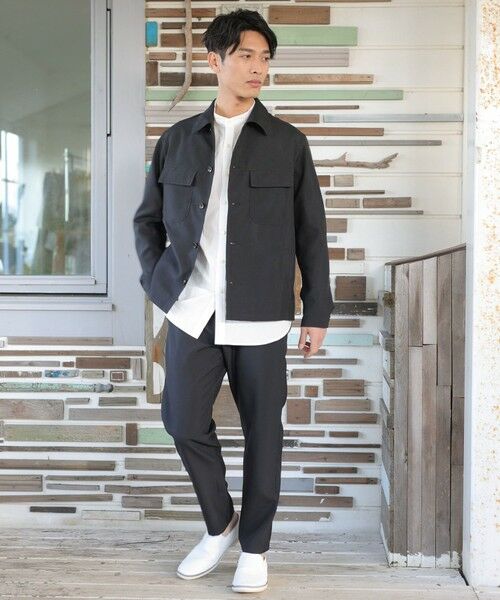 MEN'S BIGI / メンズビギ ブルゾン | 【セットアップ対応】トロピカルマテリアル CPOシャツ | 詳細2