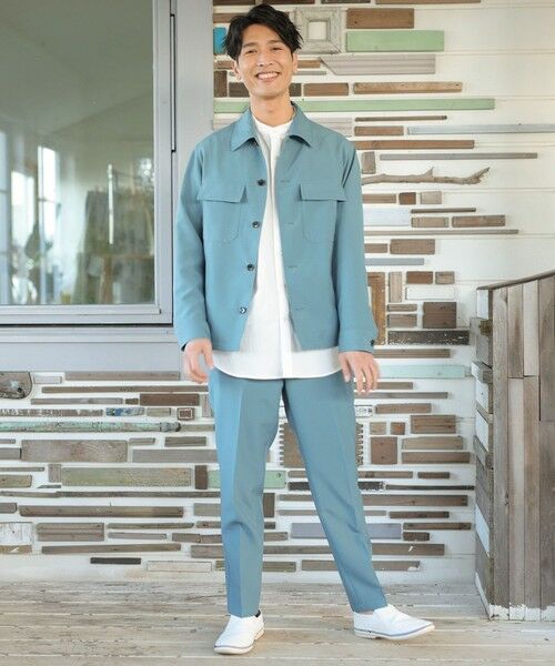 MEN'S BIGI / メンズビギ ブルゾン | 【セットアップ対応】トロピカルマテリアル CPOシャツ | 詳細5