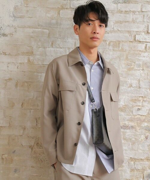 MEN'S BIGI / メンズビギ ブルゾン | 【セットアップ対応】トロピカルマテリアル CPOシャツ | 詳細7