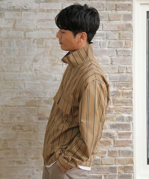 MEN'S BIGI / メンズビギ ブルゾン | 【セットアップ対応】T/Cストライプ スタンドブルゾン | 詳細1
