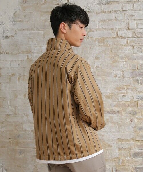 MEN'S BIGI / メンズビギ ブルゾン | 【セットアップ対応】T/Cストライプ スタンドブルゾン | 詳細2