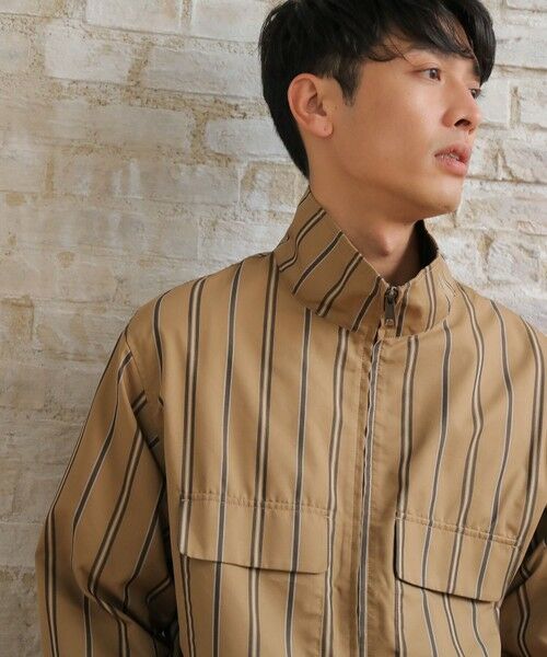 MEN'S BIGI / メンズビギ ブルゾン | 【セットアップ対応】T/Cストライプ スタンドブルゾン | 詳細4