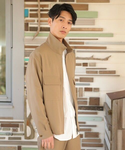 MEN'S BIGI / メンズビギ ブルゾン | 【セットアップ対応】ストレッチツイルスタンドカラーブルゾン | 詳細17