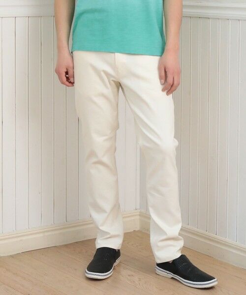 MEN'S BIGI / メンズビギ その他パンツ | マルチストレッチツイルスリムストレートパンツ（オフホワイト）