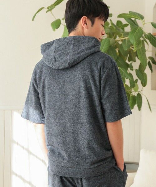 MEN'S BIGI / メンズビギ スウェット | /セットアップ対応/半袖杢パイルパーカー | 詳細20