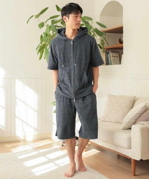 MEN'S BIGI / メンズビギ スウェット | /セットアップ対応/半袖杢パイルパーカー | 詳細22