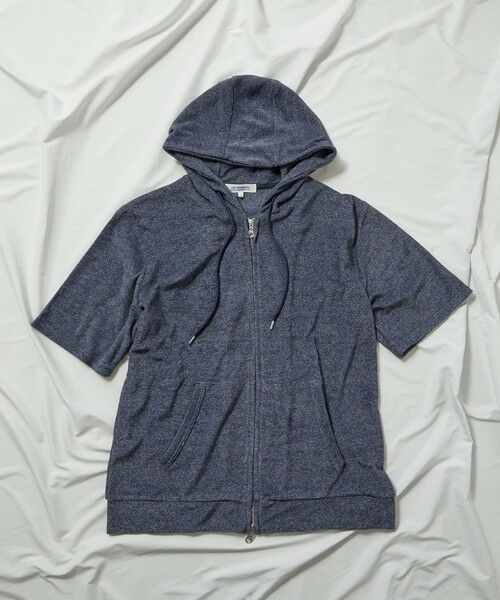 MEN'S BIGI / メンズビギ スウェット | /セットアップ対応/半袖杢パイルパーカー | 詳細5