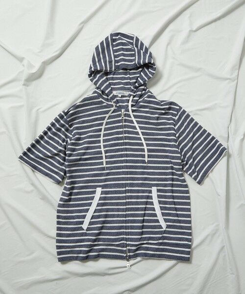 MEN'S BIGI / メンズビギ スウェット | /セットアップ対応/半袖杢パイルパーカー | 詳細24