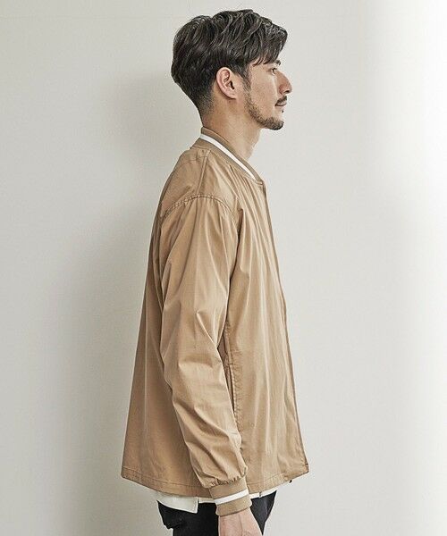 MEN'S BIGI / メンズビギ シャツ・ブラウス | ストレッチツイルシャツブルゾン/スタジャン | 詳細2