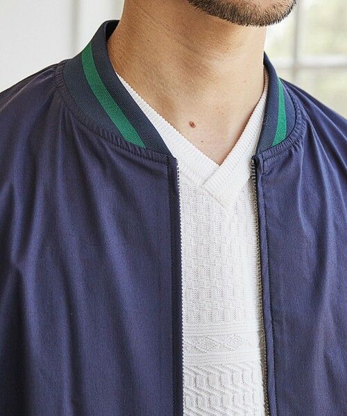 MEN'S BIGI / メンズビギ シャツ・ブラウス | ストレッチツイルシャツブルゾン/スタジャン | 詳細7