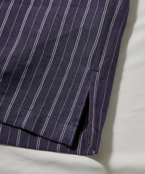 MEN'S BIGI / メンズビギ シャツ・ブラウス | 綿麻ストライプオープンカラー半袖シャツ | 詳細17