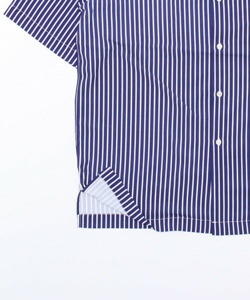 MEN'S BIGI / メンズビギ シャツ・ブラウス | ストライプ柄総柄プリントオープンカラー半袖シャツ | 詳細2