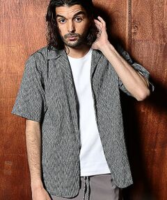 MEN'S BIGI / メンズビギ シャツ・ブラウス | 楊柳オープンカラー半袖シャツ