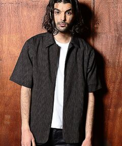 MEN'S BIGI / メンズビギ シャツ・ブラウス | 楊柳オープンカラー半袖シャツ