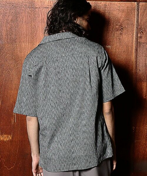 MEN'S BIGI / メンズビギ シャツ・ブラウス | 楊柳オープンカラー半袖シャツ | 詳細5