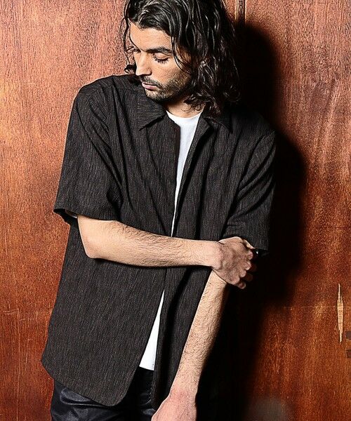 MEN'S BIGI / メンズビギ シャツ・ブラウス | 楊柳オープンカラー半袖シャツ | 詳細8