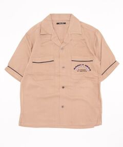 MEN'S BIGI / メンズビギ シャツ・ブラウス | レーヨンツイル刺繍入り半袖シャツ